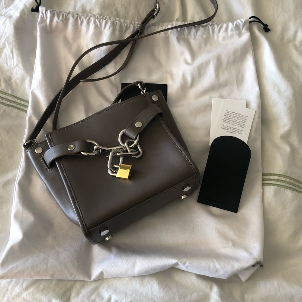 Alexander Wang Attica mini chain satchel gray